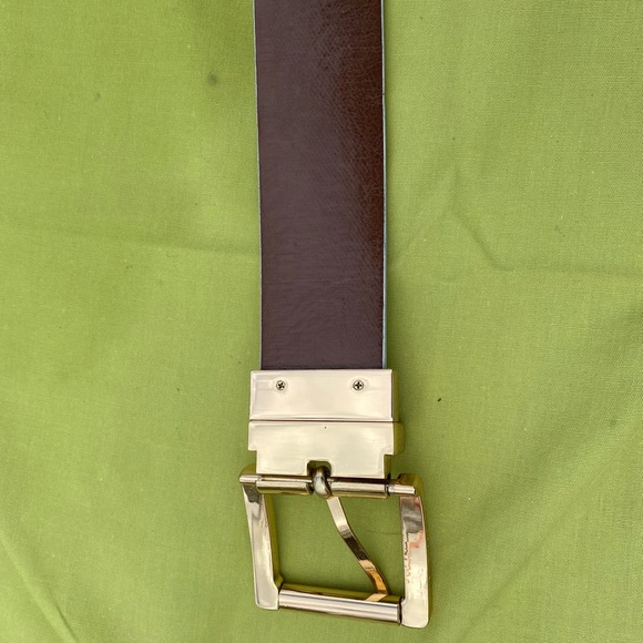 ❤️ Michael Kors white and brown belt reversible belt m/L - Picture 3 of 4